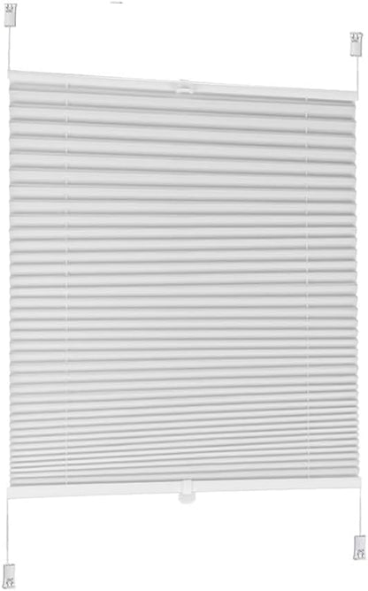 256113 - SEKEY Perde e palosur pa shpim, për dritare prej pëlhure jo të endur, 55 cm e gjerë, 55 x 100 cm, pëlhurë e bardhë jo e endur