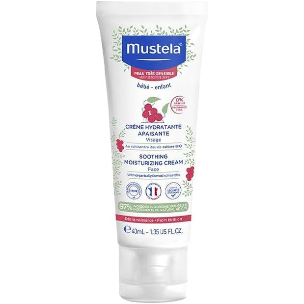 272465 - MUSTELA - Krem Qetësues për Fytyrën me Avokado Organike Perseose, 40ml, për lëkurë tepër të ndjeshme, 97% përbërës natyralë