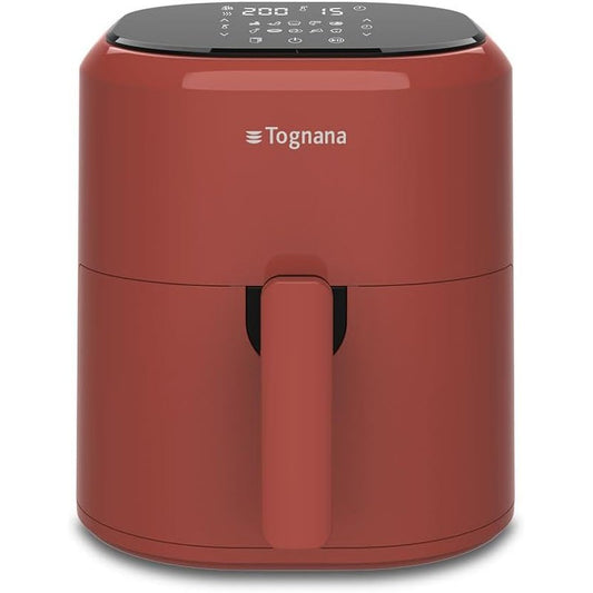 144257 - TOGNANA - Tigan Ajri IRIDEA 4.5 L me Material Anti-Adhesiv dhe Ekran Dixhital, Ngjyrë Molle e Kuqe