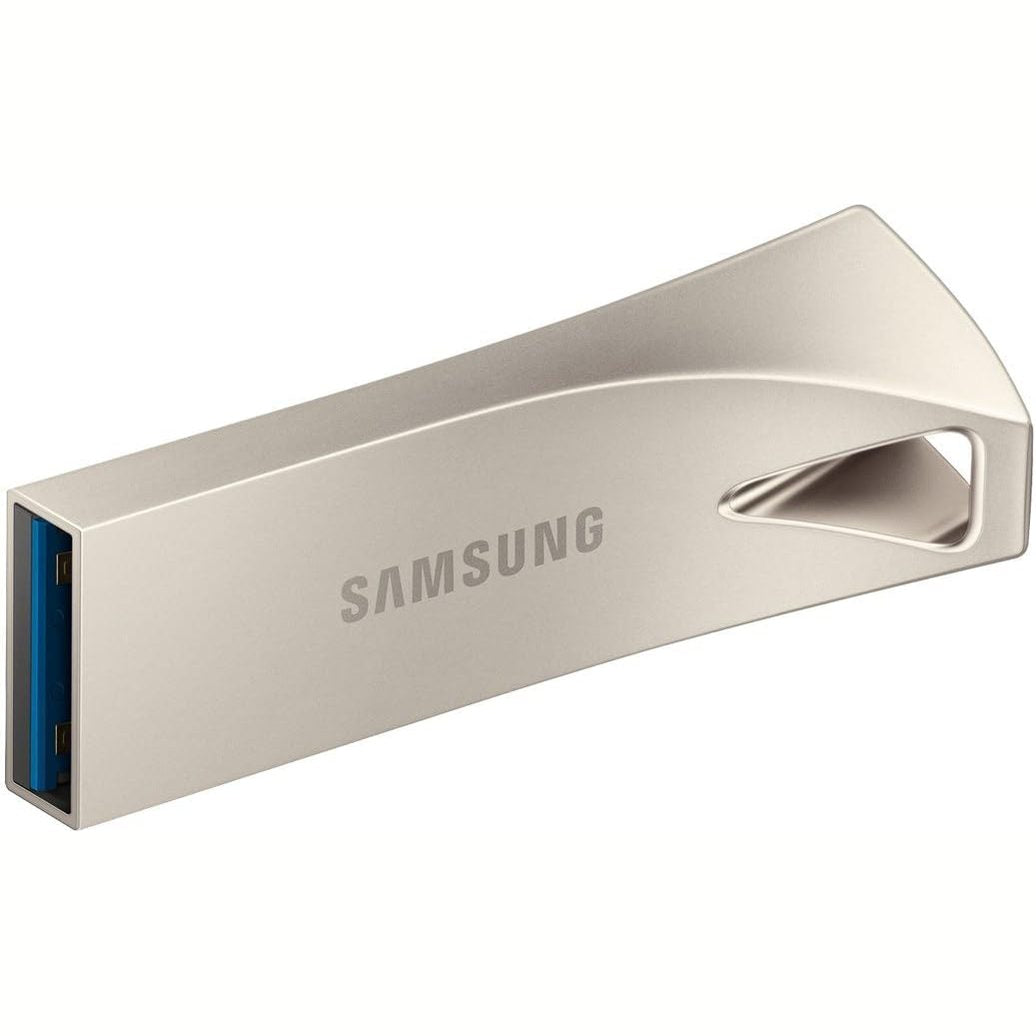 268278 - SAMSUNG Njësi memorieje BAR Plus USB Type-A, 128 GB, lexim 400 MB/s, shkrim 60 MB/s, USB 3.1, ngjyrë shampanje, MUF-128BE3/APC