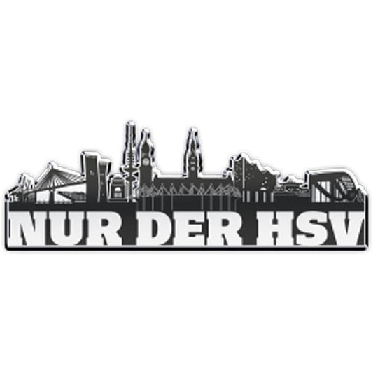 254006 - HAMBURGER SV HSV Magnet Skyline Metall