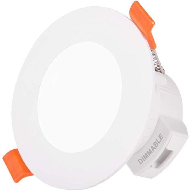 207103 - ENUOTEK Mini Dritë LED e Rregullueshme, 220V, Diametër Prerjeje 65-80 mm, Temperaturë Ngjyre 3000K/4000K/5000K, IP44, Tavani i Sheshtë, Dritë E Bardhë e Ngrohtë/E Ftohtë, me Errësim, Pako me 1