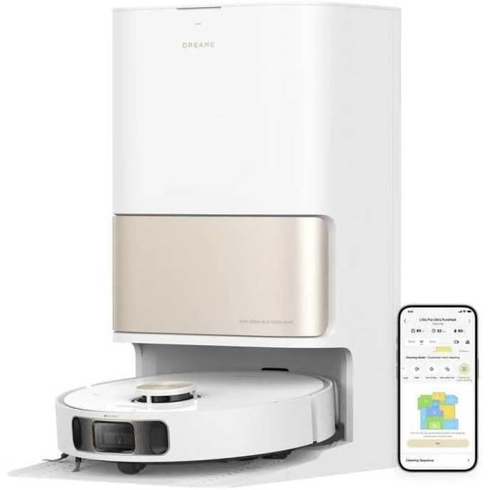 94040 - DREAME L10s Pro Ultra Heat - Fshesë Robotike me Korrent dhe Mop Dyshemeje, Zgjatim Mopi, Mop Vetëpastrues me ujë të nxehtë, Thithje 7,000 Pa, Larje dhe Pastërim Dyshemesh me Mop të dyfishtë.