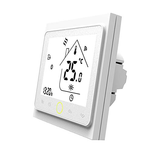 217676 - MOES Termostat Dhome Smart WiFi, 5A, Kontrollues Temperature WiFi, i pajtueshëm me Smart Life/Tuya, Alexa dhe Google