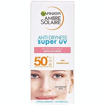 321911 - GARNIER - Krem kundër thatësisë Ambre Solaire Super UV me glicerinë SPF50+, 50 ml