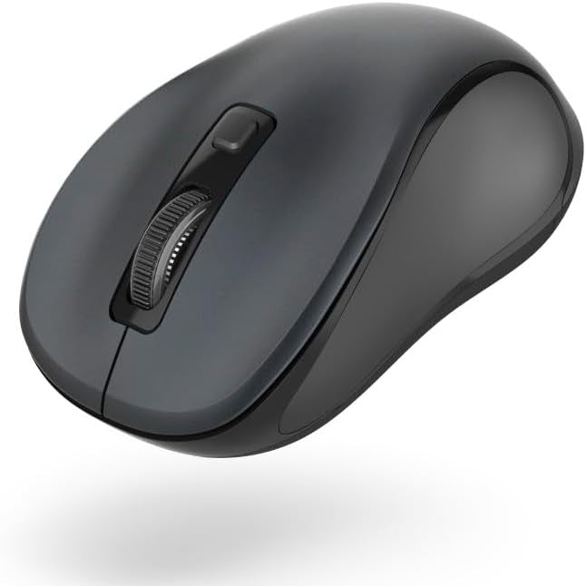 269111 - HAMA Maus pa tel Bluetooth (3 butona, 800dpi/1200dpi/1600dpi, maus optik pa tel, për laptop/PC/tablet, i heshtur, me bateri, për përdorues me dorën e djathtë/të majtë) antracit