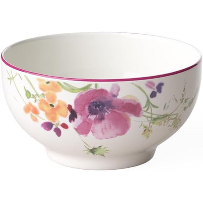 184225 - VILLEROY & BOCH - Tas oval për drithëra Mariefleur, ngjyra të përziera, i sigurt për lavastovilje dhe mikrovalë, tas i vogël, pjatë, tas për drithëra, ushqime të lehta ose salca, pjatë, tas, enë tavoline, porcelan premium