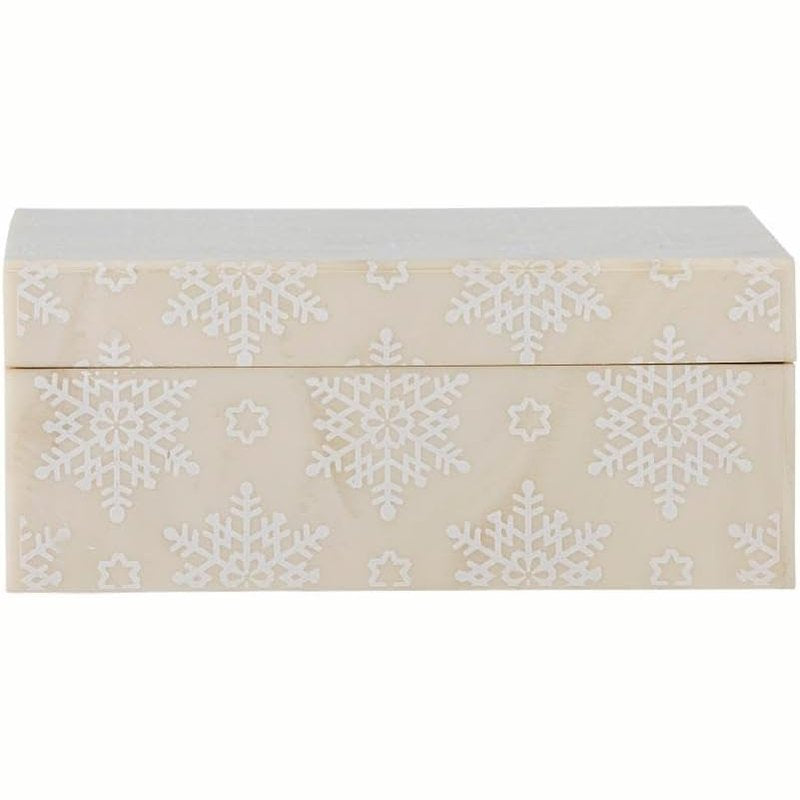 217600 - BLOOMINGVILLE Kuti Cheri me kapak, rrëshirë natyrale, Gjatësia 18xL7.5xGjerësia 13 cm