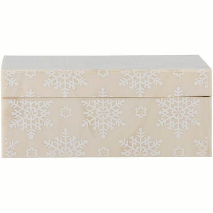 217600 - BLOOMINGVILLE Kuti Cheri me kapak, rrëshirë natyrale, Gjatësia 18xL7.5xGjerësia 13 cm