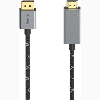 266537 - HAMA Kabllo video DisplayPort - HDMI™ Ultra-HD 4K @60Hz ALU 1,50M