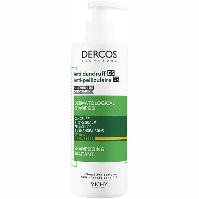 316658 - VICHY Dercos Shampo Kundër Zbokthit DS, 390 ml, për zbokth dhe kruarje, flokë të tharë