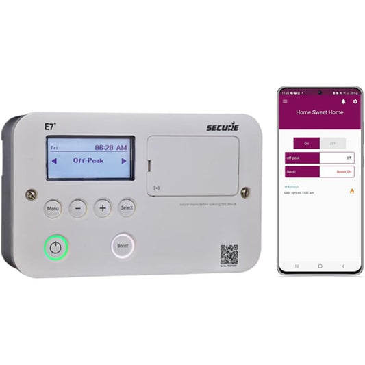 221095 - E7+ Kontroll me kohëmatës Bluetooth për ngrohës zhytës inteligjent, zëvendësim për Horstmann Electronic 7 Economy 7 Quartz