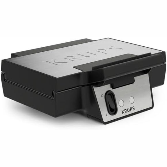 162317 - KRUPS Vaflëxhërëse Iconic FDK261, 850 W, Pjatë Jo Ngjitëse me Veshje Qeramike, Ruajtje Vertikale, Materiale: Çelik Inox i Zi