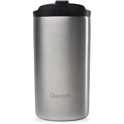 215406 - QWETCH Filxhan Udhëtimi i Izoluar - Çelik Inoks i Lyer 350ml - Mban pijet të nxehta për 6 orë dhe të ftohta për 12 orë.
