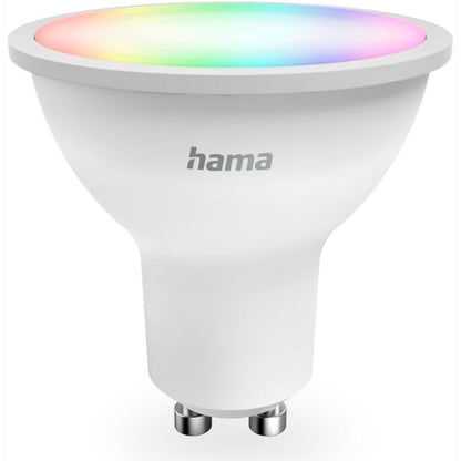 223692 - HAMA Llambë inteligjente GU10 4.9W, RGB dhe e bardhë, reflektor, WiFi me errësim, e pajtueshme me Alexa, Google Assistant, Apple Home, SmartThings