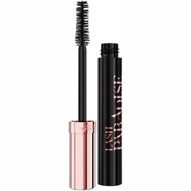 272238 - L'Oréal Paris Rimel Volumizues, Pigmente Ultra Intense, deri në 20 herë më shumë vëllim, zgjat deri në 24 orë, furçë me fibra të buta, i përshtatshëm për sy të ndjeshëm, Lash Paradise Forever Noir, e zezë intensive.
