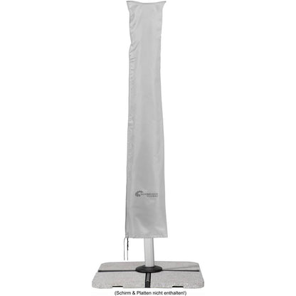 313369 - SCHNEIDER Mbulesë mbrojtëse për çadra dielli, 400 cm Ø, 300 x 300 cm, 240 x 57 cm, 0.4 kg, gri-argjend