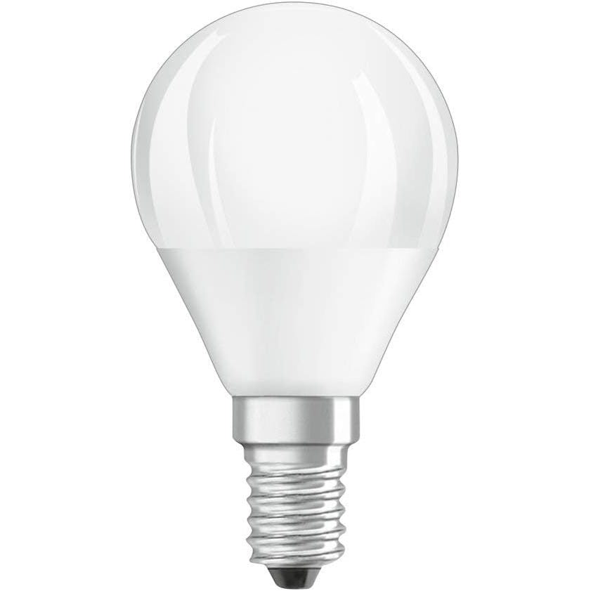 248426 - OSRAM Llambë LED me errësim, bazë E14, e bardhë e ngrohtë (2700K), në formë pike loti, 4.9 W, ekuivalente me llambë inkandeshente 40W, mat, LED SUPERSTAR CLASSIC P