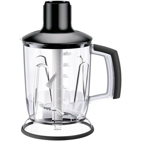 166788 - SHTOJCË BLENDERI BRAUN MQS 601 BK me Sistemin EasyClick Plus - Aksesor për Blenderët Dorë MultiQuick 7 dhe 9, Pa BPA, Kapacitet 1.25L, Ngjyra e Zi