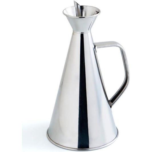 201603 - QUID - Enë për Vaj prej Çeliku Inoks 7694002 Renova 50, Anti-Pikim, Ngjyra Bardhe, Madhësi: 11cm x 11cm x 25cm