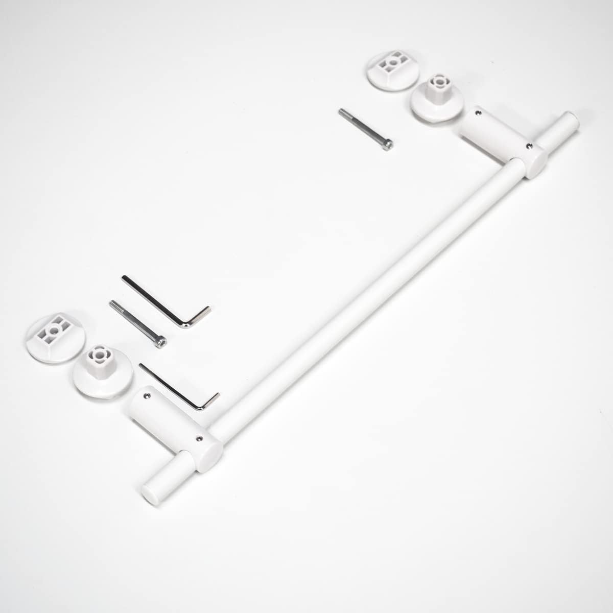 213797 - Mbajtëse peshqirësh e drejtë për radiatorë banjoje dizajni, gjatësi 460 mm, e bardhë