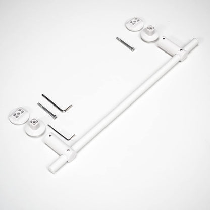 213797 - Mbajtëse peshqirësh e drejtë për radiatorë banjoje dizajni, gjatësi 460 mm, e bardhë