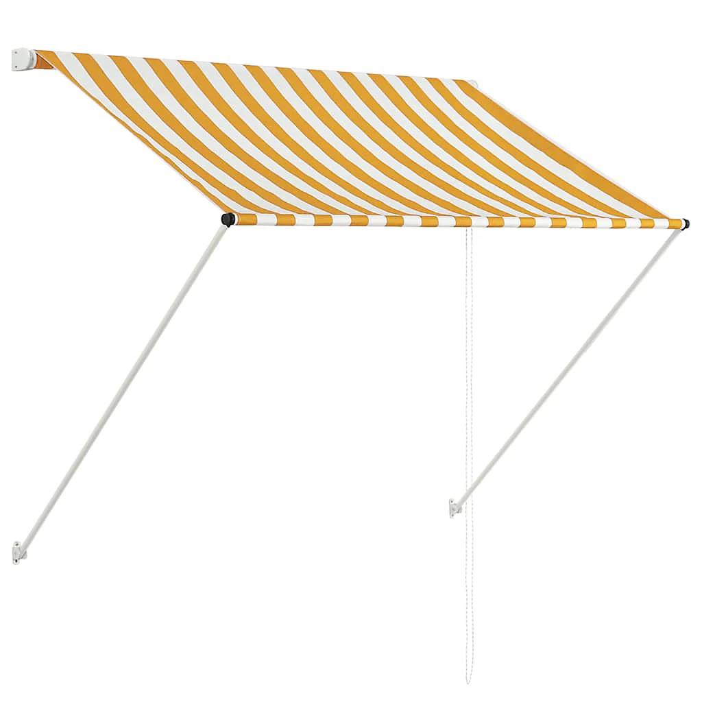 291663 - Tendë e palosshme 150x150 cm, portokalli dhe e bardhë