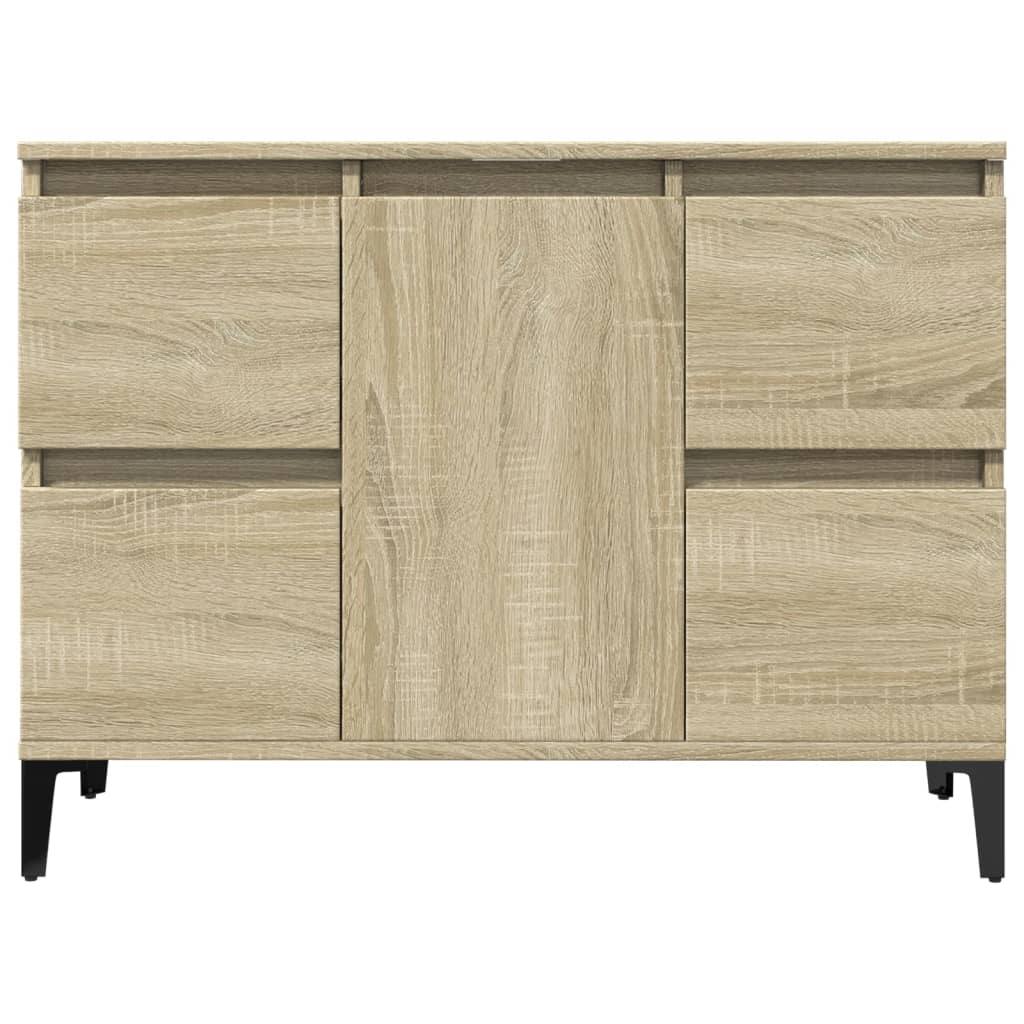 291668 - vidaXL Dollap lavamani Sonoma Oak 80x33x60 cm dru i përpunuar