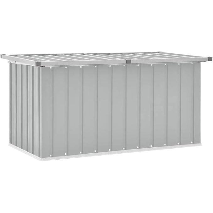 212224 - vidaXL Kuti Moderne Gri për Ruajtje Kopshti 120x60x60cm Çelik i Galvanizuar
