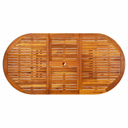 270092 - vidaXL Tavolinë Patio 200x100x75 cm – Dru i Fortë Akacie