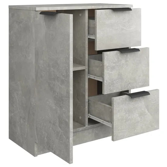 141963 - Komodë (sideboard) vidaXL ngjyrë gri beton, dru i përpunuar (engineered wood)