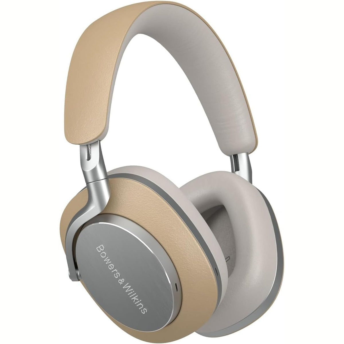 319272 - BOWERS & WILKINS Kufje Px8 me Anulim Zhurme, Pa Tel, Bluetooth 5.0, Karikim i Shpejtë, 30 Orë Dëgjim me Rezolucion të Lartë, Mikrofon i Integruar - Bezhë
