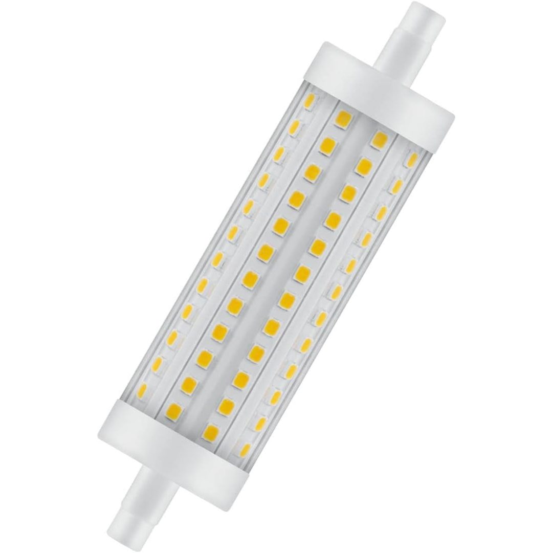 247376 - OSRAM LED LINE R7S, Tub LED R7s, 15 W = Ekuivalent me 125 W, e bardhë e ngrohtë, 2700 K, e tejdukshme, një madhësi