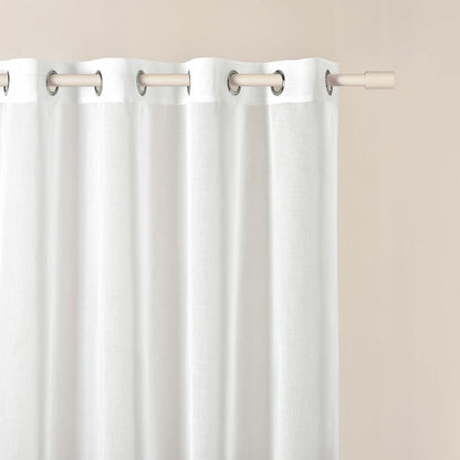 185054 - ROOM99 Perde Transparente Novelia, 140x230cm, për Dhomë Gjumi apo Ndenjeje, Materiali: Voile, Ngjyra: E Bardhë, 2 Copë