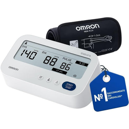 275028 - OMRON X3 COMFORT AFIB - MONITOR DIXHITAL I TENSIONIT TË GJAKUT PËR KRAHUN E SIPËRM ME ZBUKIM AUTOMATIK TË FIBRILACIONIT ATRIAL (AFIB) | MONITOR I TENSIONIT TË GJAKUT I VALIDUAR KLINIKISHT PËR 2 PËRDORUES