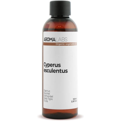 318077 - AROMA LABS Vaj Tigri Organik (Cyperus esculentus) - 100 mL, Vaj Perimesh i Virgjër, i Certifikuar nga Cosmos, Prodhuar në Francë
