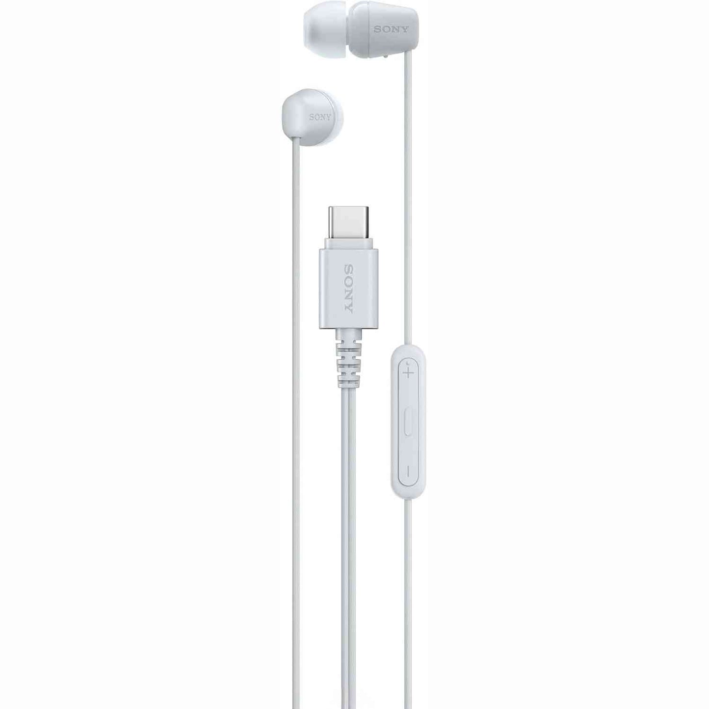 268690 - SONY IER-EX15C, Kufje me Kabllo USB-C, Mikrofon, Për Android, iPhone, Laptop, PC, Kabllo që Nuk Ngatërrohet, E Bardhë
