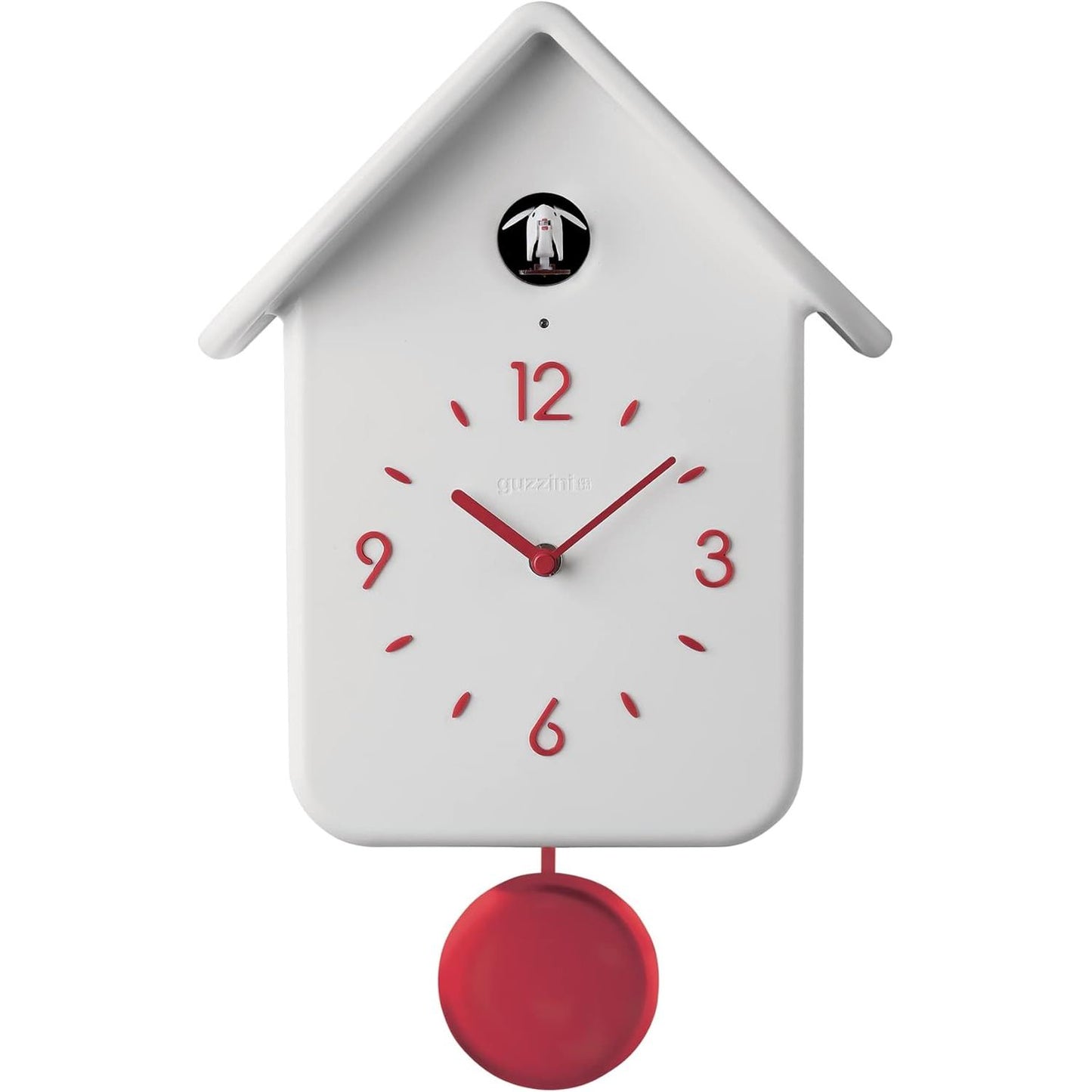221162 - GUZZINI Horloge Coucou A/Pendule - 24.8 x 12 x h39 cm, Blanc