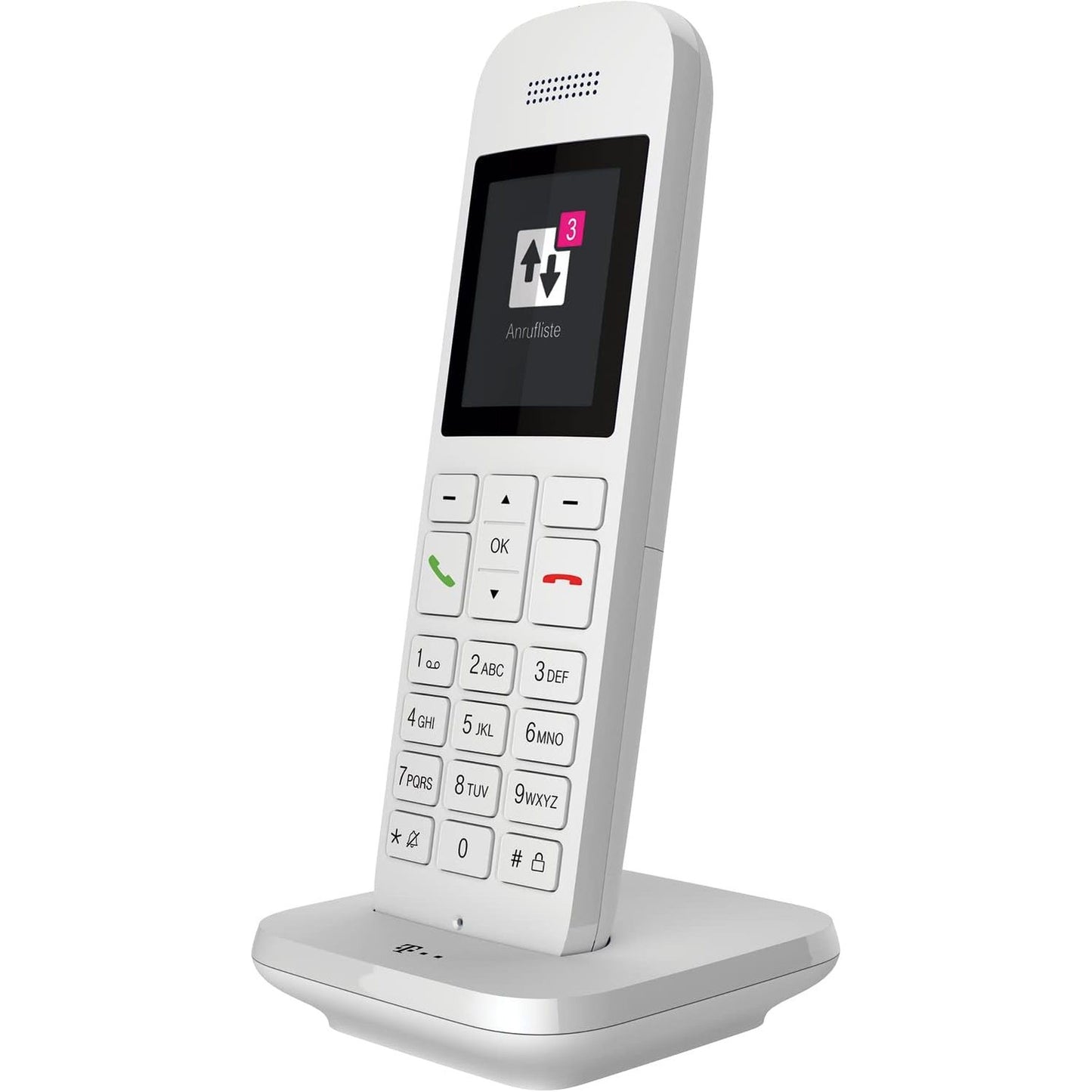 273212 - Telekom Speedphone 12 Telefon fiks pa tel me ekran me ngjyra | HD Voice për tingull të pasur duke përfshirë thirrje pa duar | Telefon DECT për ruterët Telekom Speedport Smart & Pro | Telefon IP me rrezatim të ulët