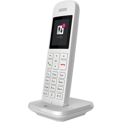 273212 - Telekom Speedphone 12 Telefon fiks pa tel me ekran me ngjyra | HD Voice për tingull të pasur duke përfshirë thirrje pa duar | Telefon DECT për ruterët Telekom Speedport Smart & Pro | Telefon IP me rrezatim të ulët