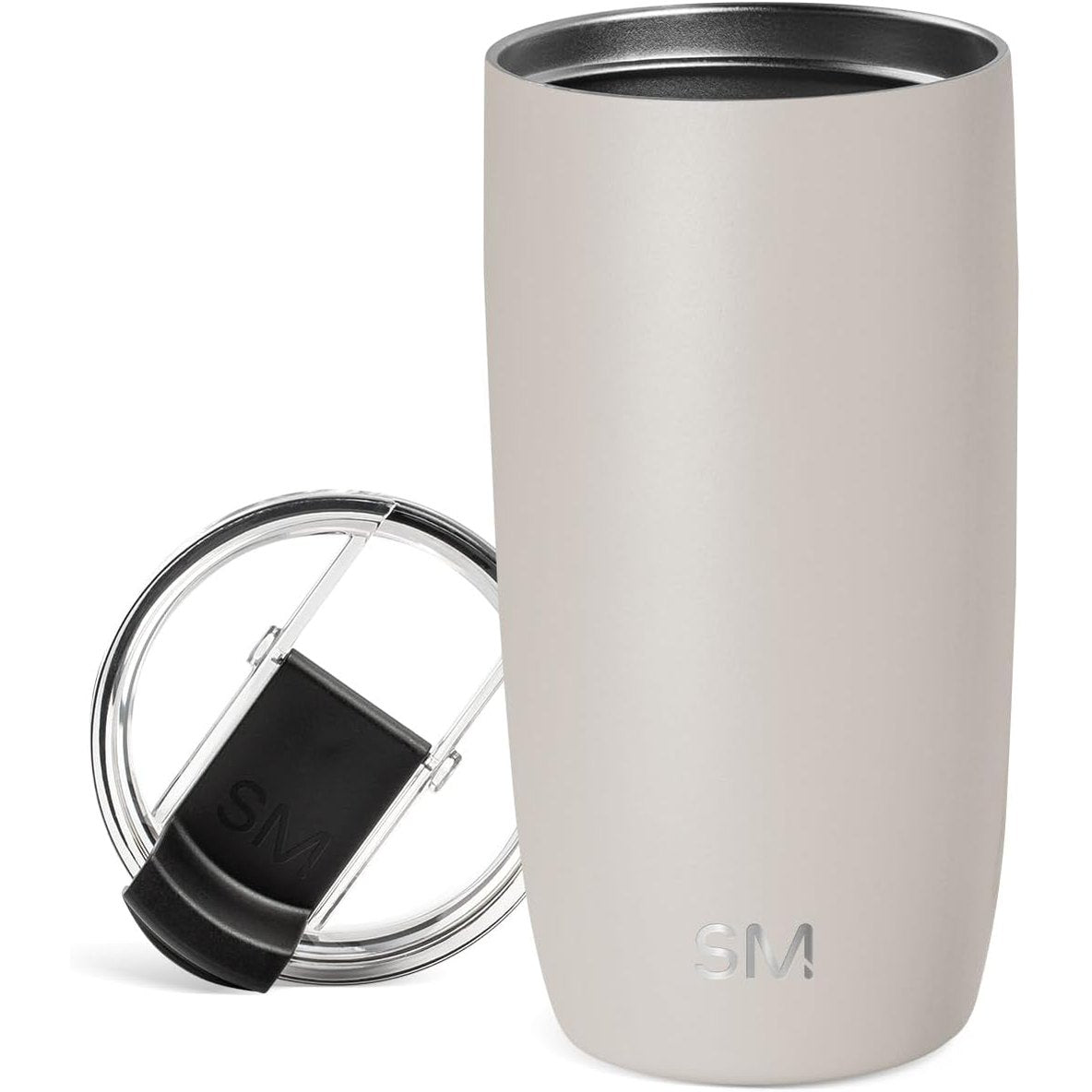 184927 - VOYAGER Filxhan Kafeje Termos Modern, Prej Çeliku Inox, i Izoluar, me Kapak të Hapshëm, 470ml, Ngjyra Bajame Birch - Dhuratë për Gra dhe Burra