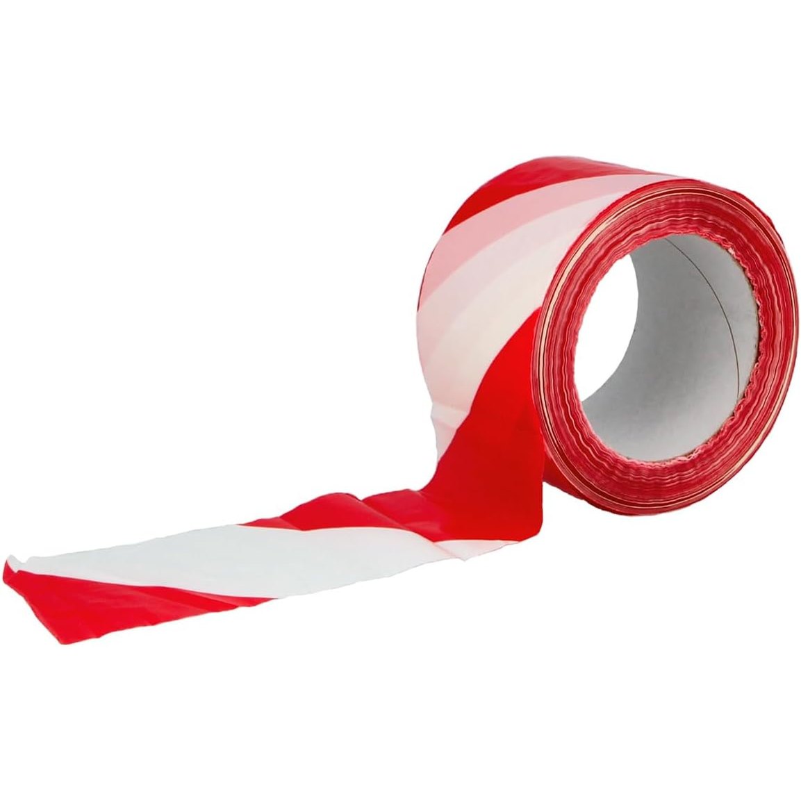 335459 - Amig - Shirit Barriere Jo-Ngjitës - PVC - 70 mm x 200 m - I papërshkueshëm nga uji dhe fleksibël - Shirit i Kuq dhe i Bardhë