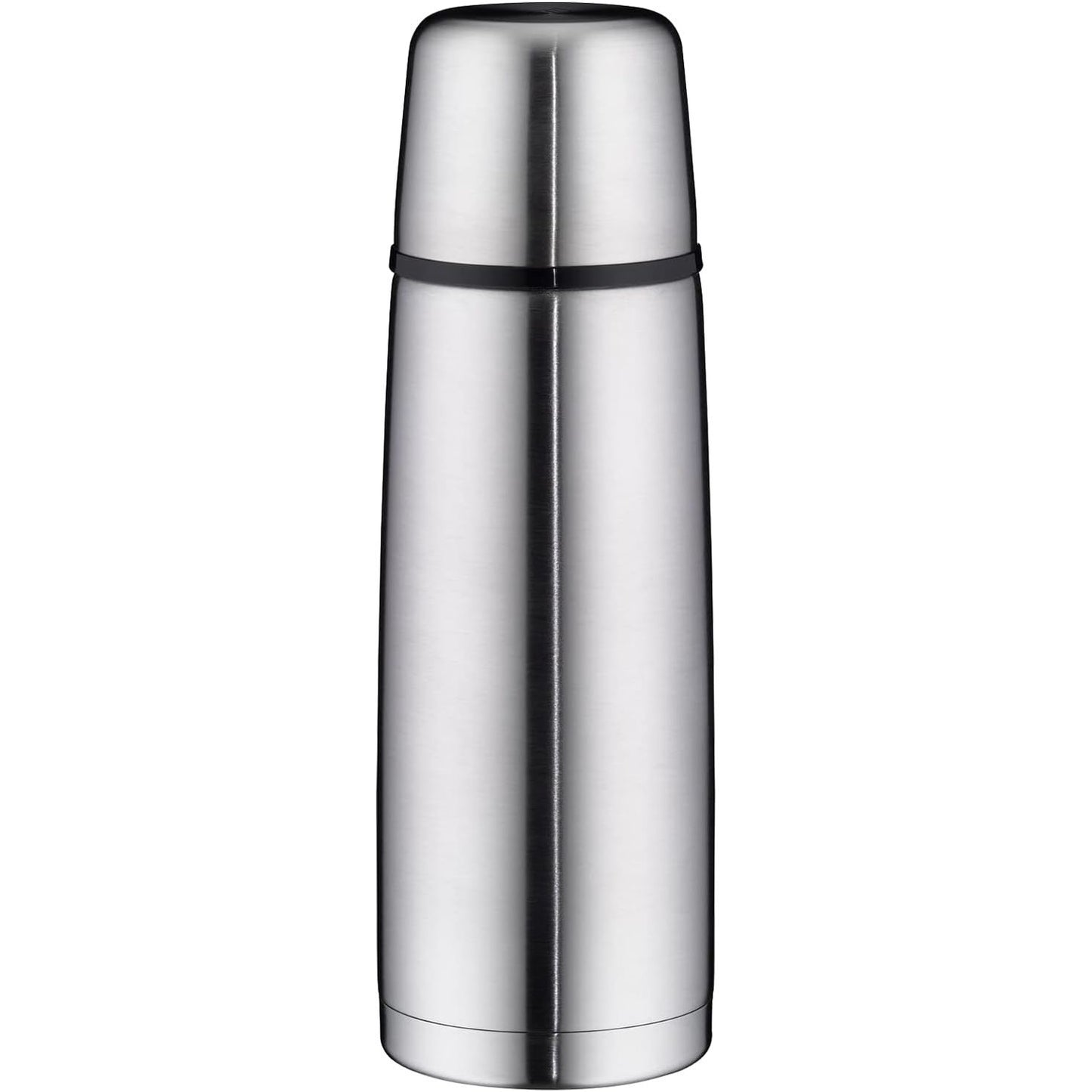 218410 - ALFI ISOTHERM PERFECT DV 750 ml, shishe e izoluar prej çeliku inox, kapak me vidë, e papërshkueshme nga rrjedhjet, mban pijet ngrohtë, e qëndrueshme, e sigurt për larje në enëlarëse, pa BPA