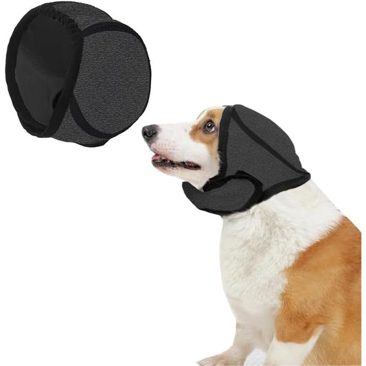 198103 - BRANDI I PAJISJES Mbrojtëse veshësh për qen në ngjyrën gri, për not, të rregullueshme, e papërshkueshme nga uji, ideale për lehtësimin e ankthit