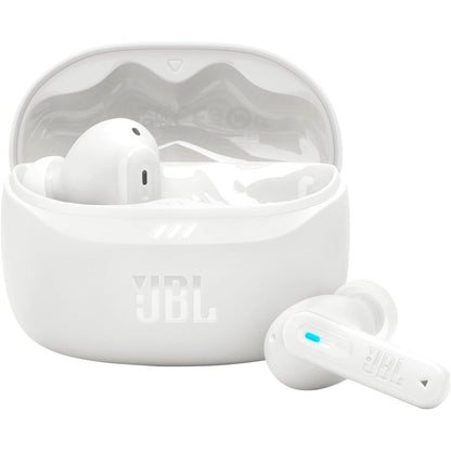 272994 - JBL TUNE BEAM 2, Kufje pa tel Bluetooth, Anulim zhurmash, Jetëgjatësi baterie 48 orë, Rezistencë ndaj ujit dhe pluhurit IP54, Lidhje me shumë pika, Dizajn brenda këmbës, E bardhë