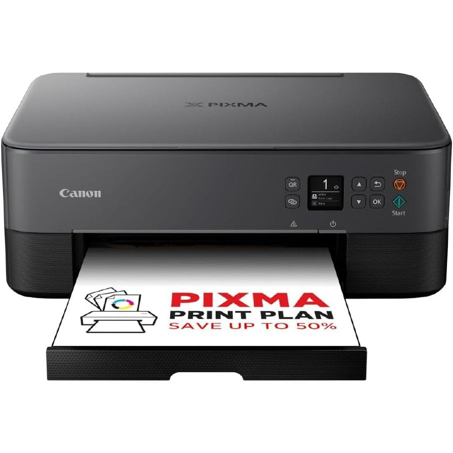 305082 - CANON PIXMA TS5350I - Printer Shumëfunksional 3-në-1 (Bojë, Printim, Kopjim, Skanim, A4, OLED 3.7 cm, Wi-Fi, Printim Dupleks, 2 Sirtarë Letre)