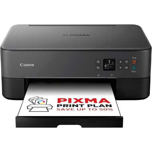 305082 - CANON PIXMA TS5350I - Printer Shumëfunksional 3-në-1 (Bojë, Printim, Kopjim, Skanim, A4, OLED 3.7 cm, Wi-Fi, Printim Dupleks, 2 Sirtarë Letre)