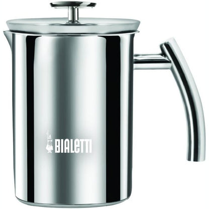 204594 - BIALETTI Cappuccinatore 330 ml, në Çelik Inox - i Përshtatshëm për të Gjitha Llojet e Sobave (Përfshirë Induksionin) - Mund të Lajet në Lavastovilje