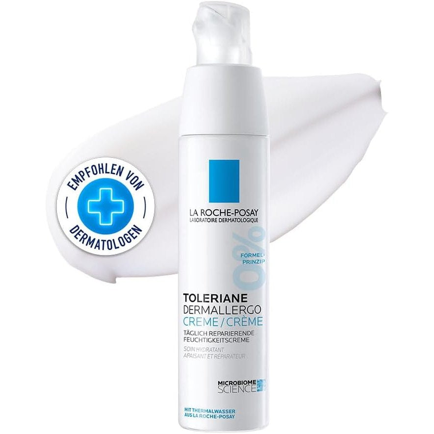 275362 - LA ROCHE-POSAY - Toleriane Dermallergo - Krem Hidratues për Fytyrën - 40 ml - Qetëson dhe Forcon Barrierën e Lëkurës së Ndjeshme dhe Alergjike - Neurosensine, Sphingobioma, Ujë Termal Burimi