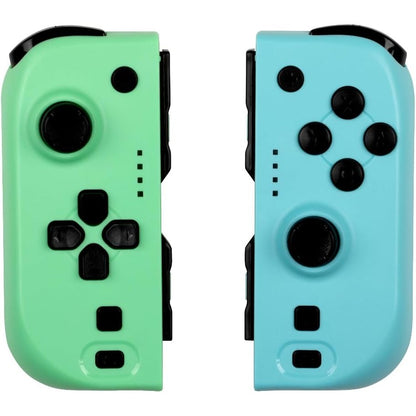 273205 - KONIX Palë Joypad-esh për Nintendo Switch dhe Switch OLED - I pajtueshëm me Nintendo Switch 2 - Jetëgjatësi baterie 8 orë - Funksion dridhjeje - Jeshile dhe Blu